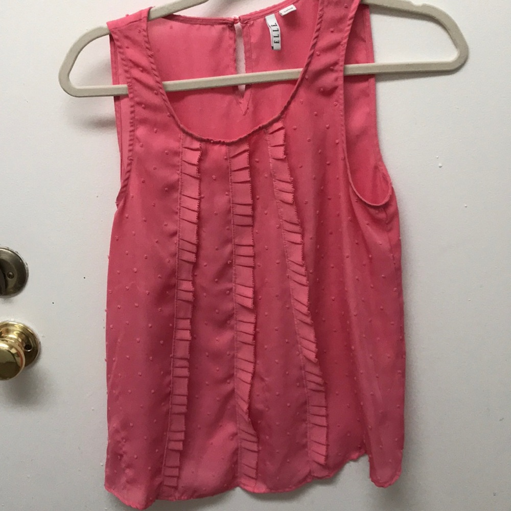 Elle pink blouse